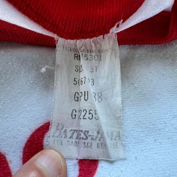 Vintage Bates-jama Garfield Christmas Nightgown size 3T 1978 Ho Ho Ho - Picture 3 of 7